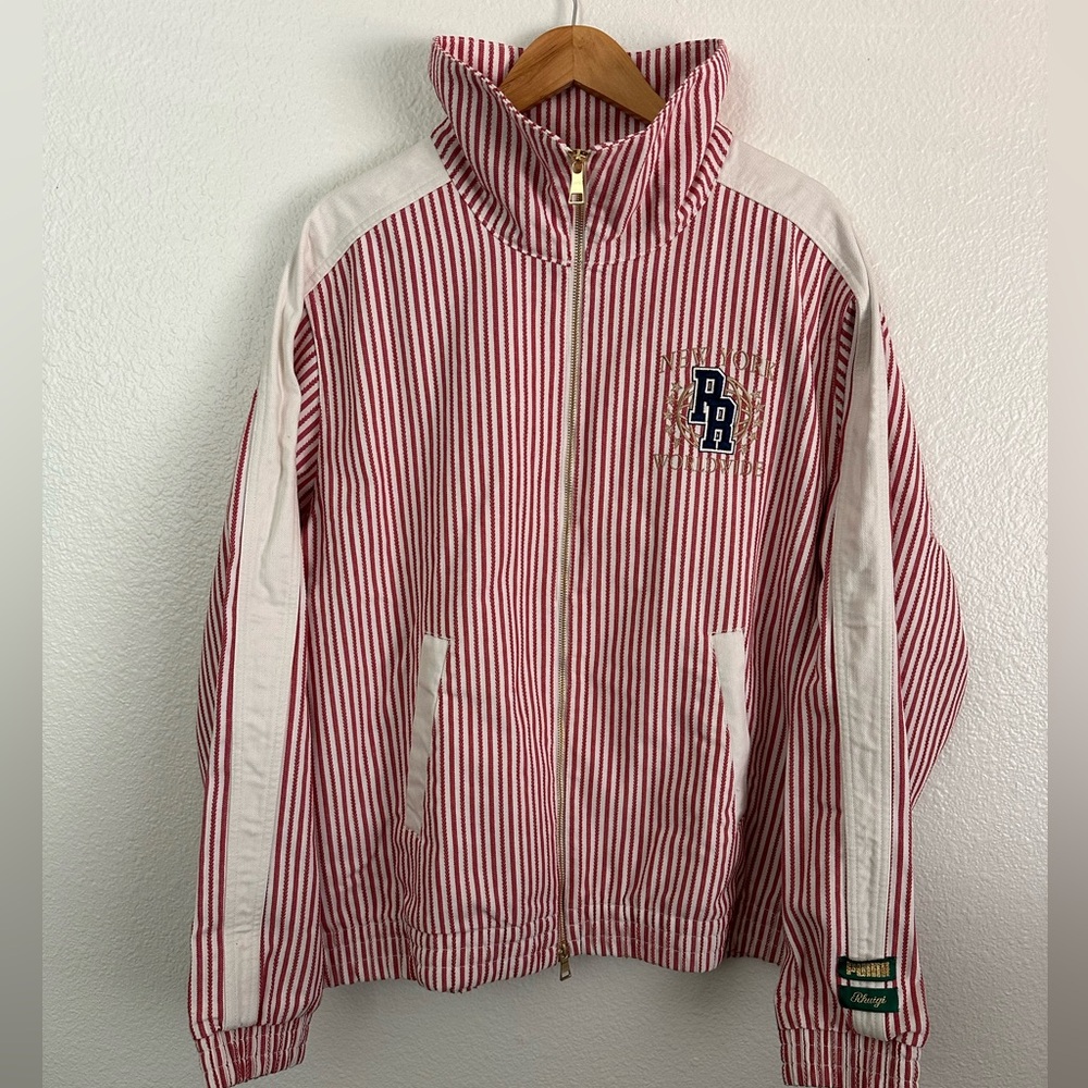 Puma Rhuigi T7 Summer Striped New York Worldwide Full Zip Jacket Men’s Size 2XL